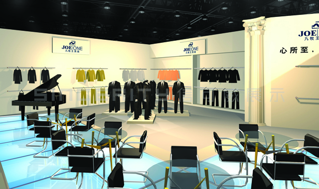 九牧王服裝展臺設計效果圖 九牧王服裝展臺設計效果圖
