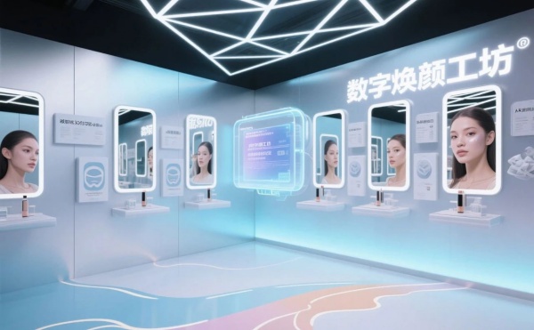 美妝行業(yè)科技展廳設(shè)計(jì)
