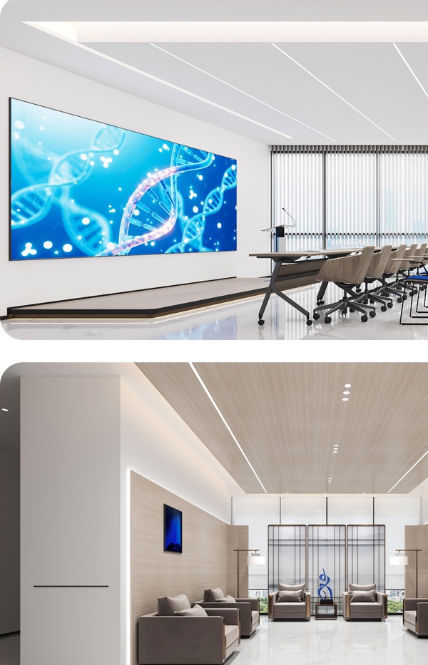 青藍(lán)集創(chuàng)醫(yī)療設(shè)備展廳設(shè)計(jì)