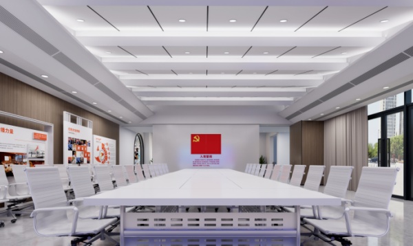 傳媒黨團活動展廳設(shè)計