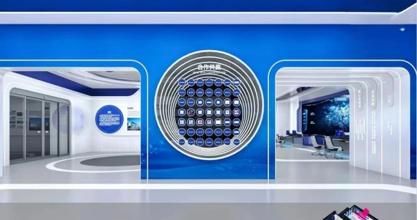 科技企業展廳設計效果圖